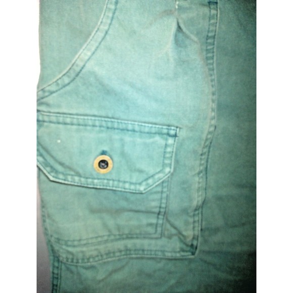 Pre Owned Campus Crew Men Shorts Color Green Size 36-38 Button Down Pockets - Picture 9 of 14